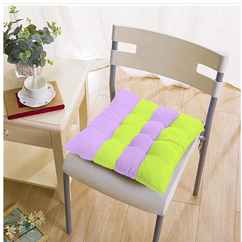 Chair Seating Cushions, Multiple Sizes, Lavender/Phosphorous Green - KM-EG45-48