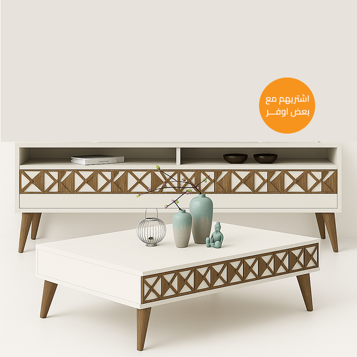 Set of Tv unit and coffee table - BUN10