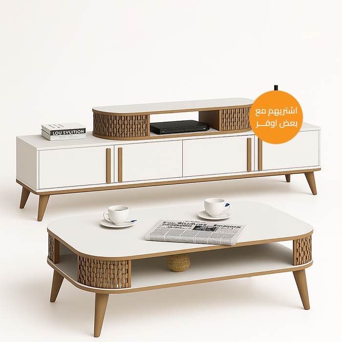 Set of Tv unit and coffee table - BUN13