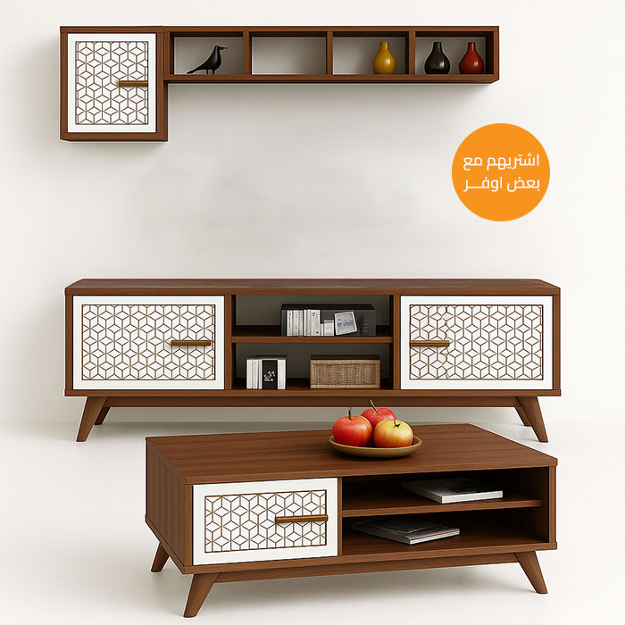 Set of Tv unit and coffee table - BUN14