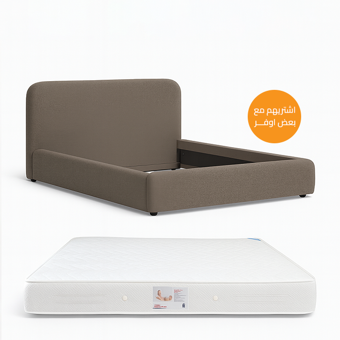 مجموعه مكونه من سرير ومرتبة، 140 سم - BUN35