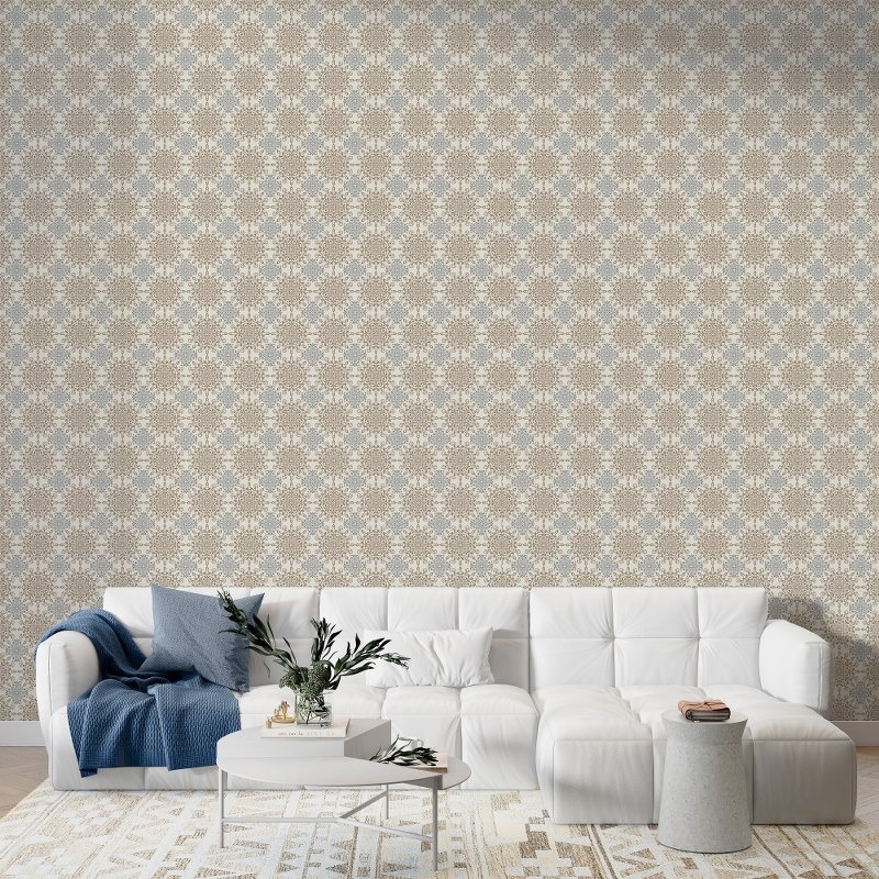ورق حائط، 420 × 300 سم، أوف وايت/بني - KM-EG31-207