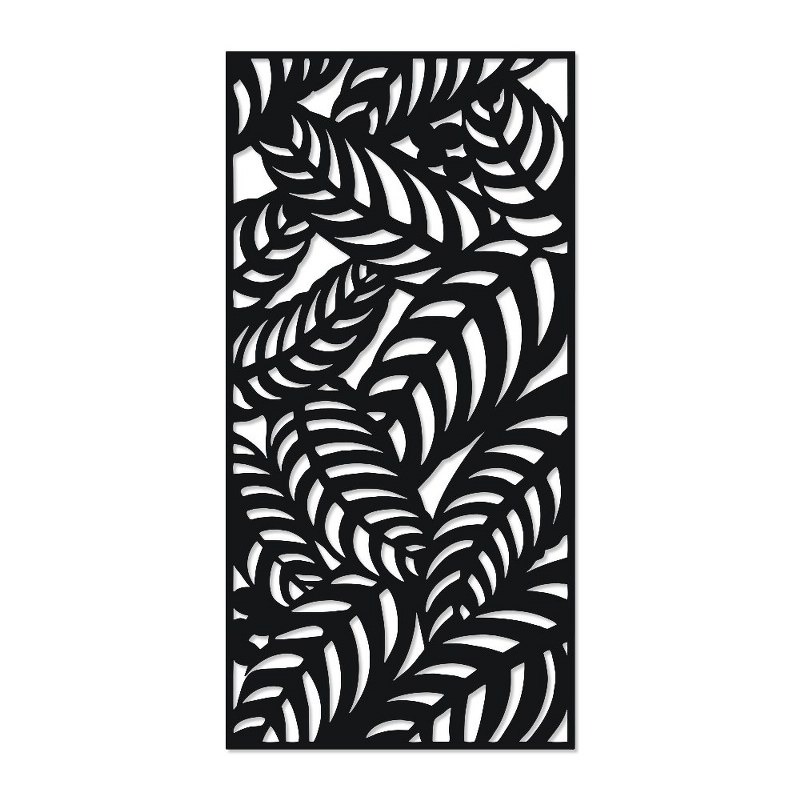 ديكور حائط خشبي، 40 × 80 سم، أسود - KM-EG31-223