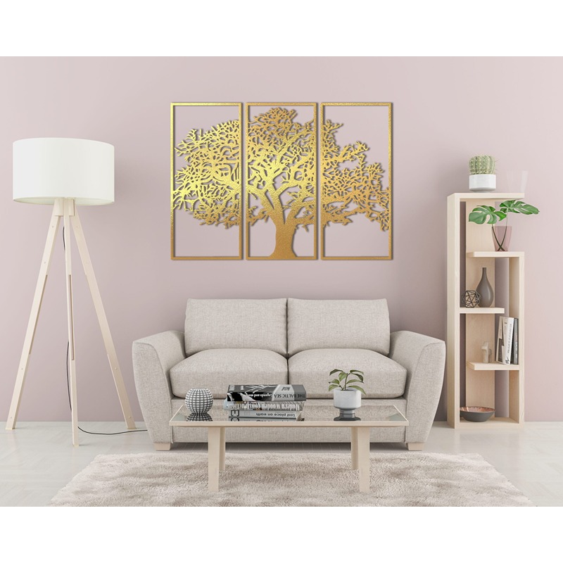 ديكور حائط خشبي، 80 × 130 سم، متعدد الألوان - KM-EG31-226