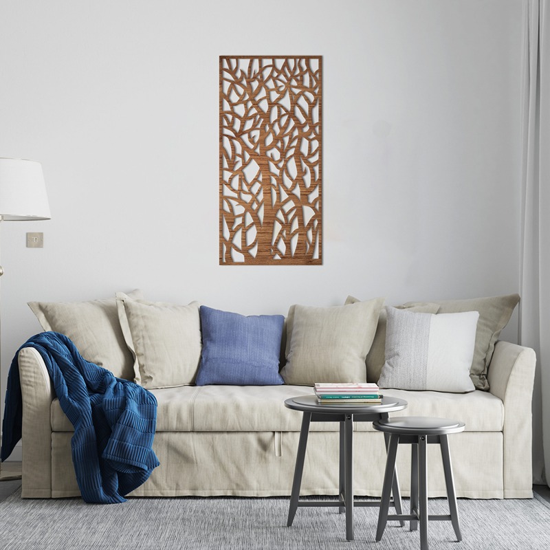 ديكور حائط خشبي، 40 × 80 سم، متعدد الألوان - KM-EG31-227