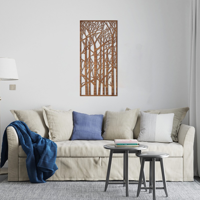 ديكور حائط خشبي، 40 × 80 سم، متعدد الألوان - KM-EG31-228