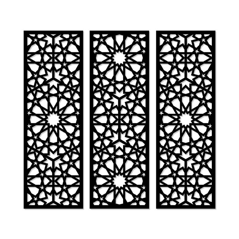 ديكور حائط خشبي، 80 × 80 سم، متعدد الألوان - KM-EG31-229