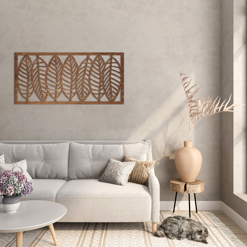 ديكور حائط خشبي، 80 × 35 سم، متعدد الألوان - KM-EG31-238
