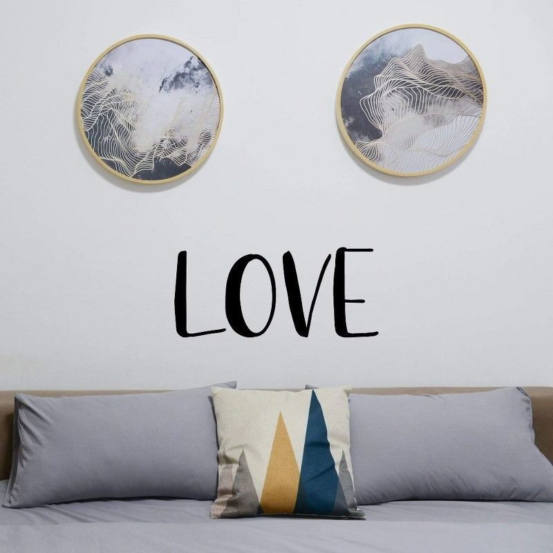 ملصق حائط، 55 × 25 سم، أسود - KM-EG31-246