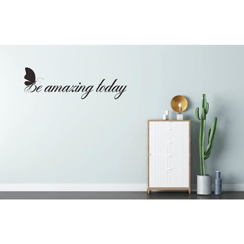 ملصق حائط، 55 × 20 سم، أسود - KM-EG31-256