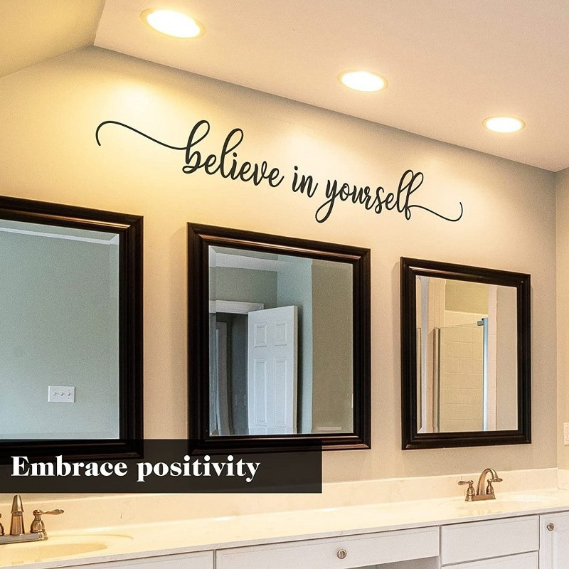 ملصق حائط، 90 × 18 سم، أسود - KM-EG31-259