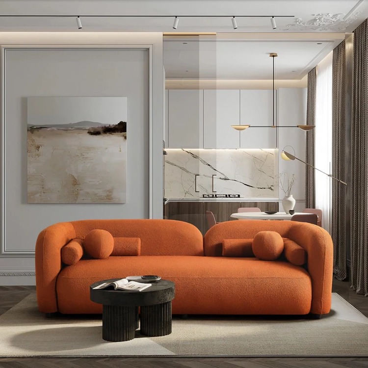 Panda Sofa, 220 cm, Orange - KM-EG164-06