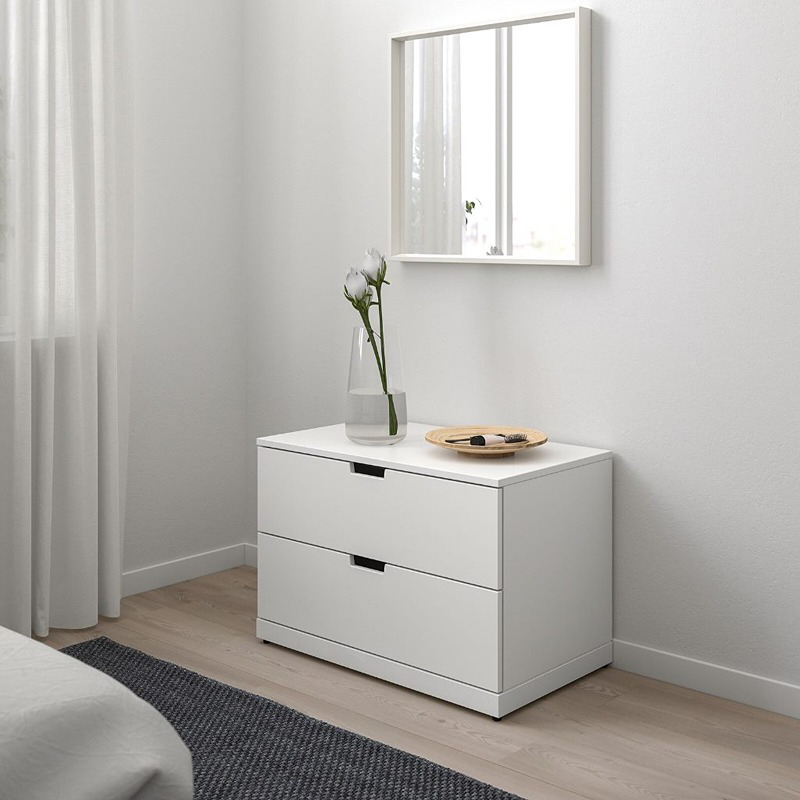 Set of 2 Drawer Unit, 60 cm, White - BUN6