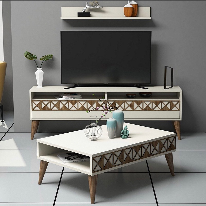 Set of Tv unit and coffee table - BUN10