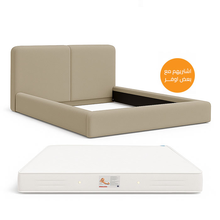 مجموعه مكونه من سرير ومرتبة، 160 سم - BUN33