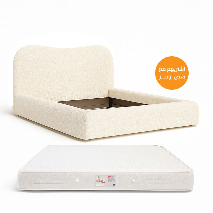 مجموعه مكونه من سرير ومرتبة، 120 سم - BUN19