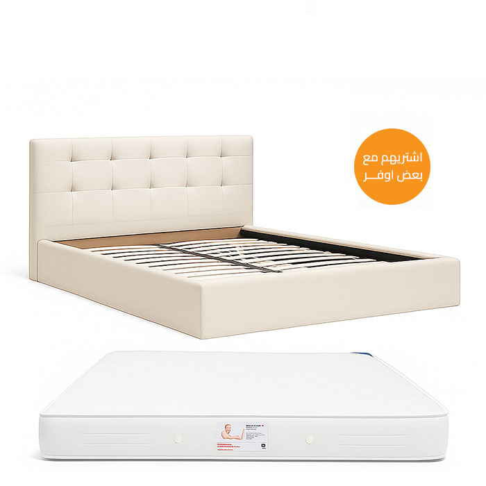 مجموعه مكونه من سرير ومرتبة، 120سم - BUN28
