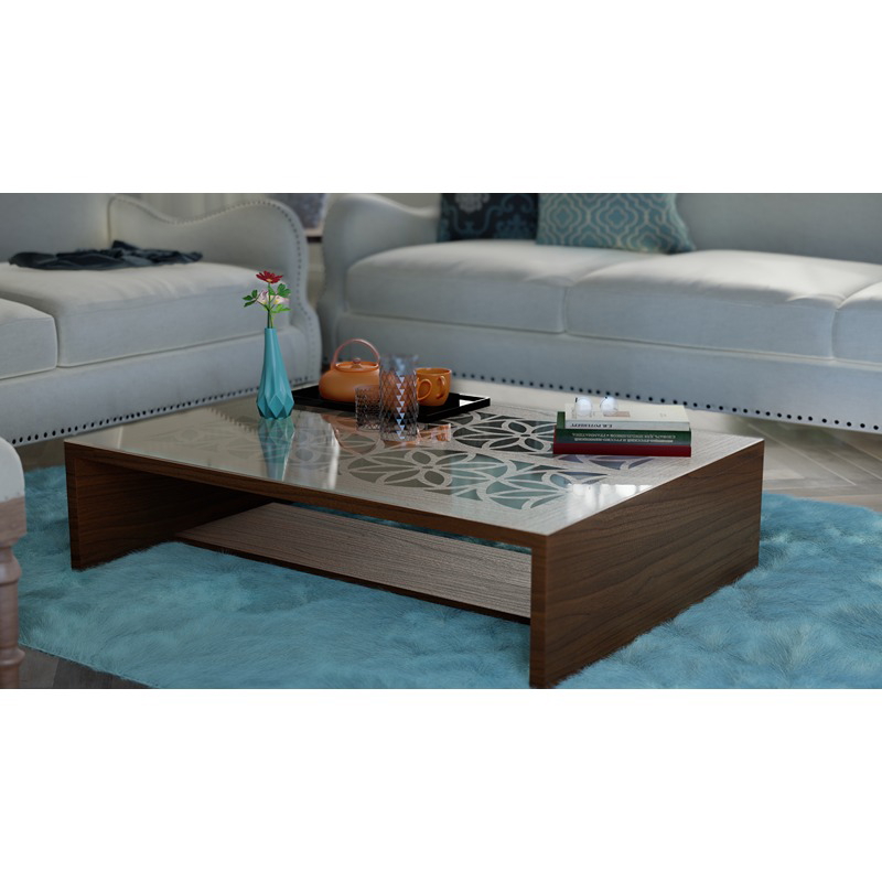 طاولة قهوة، 75 سم، بني - KM-EG176-04