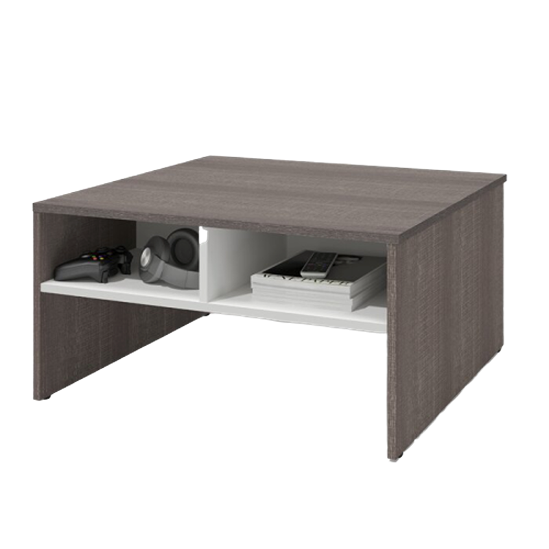 طاولة قهوة، 60 سم، أبيض/بني - KM-EG176-03