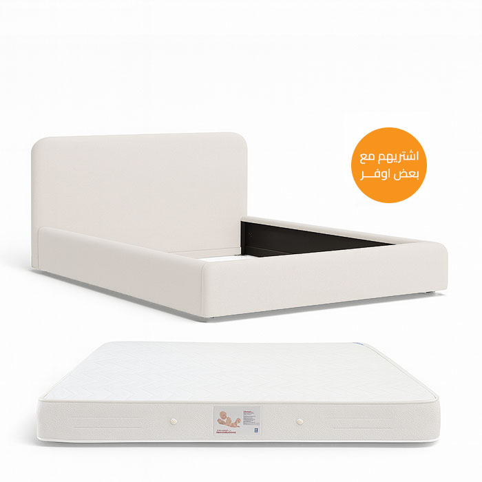 مجموعه مكونه من سرير ومرتبة، 140 سم - BUN23