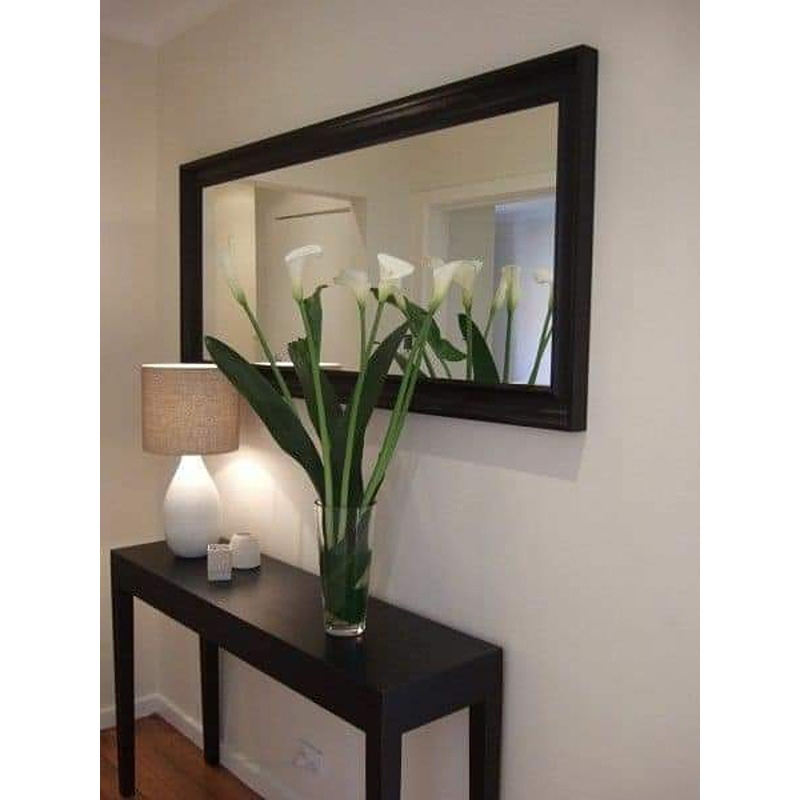 Console With Mirror, 2 Pcs, Black - KM-EG22-15