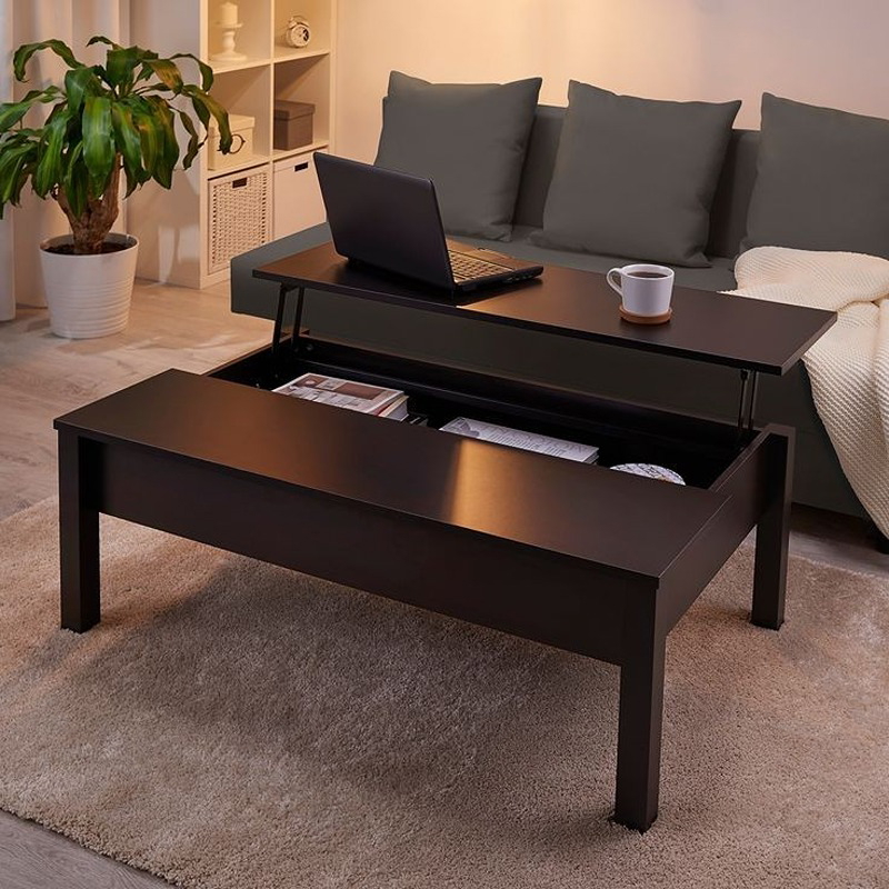 Coffee Table With Mechanism, 80 cm, Chocolate Brown - KM-EG22-14
