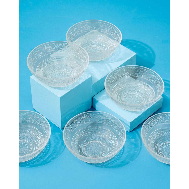 طقم بولات شوربة، 6 قطع، شفاف - KM-EG55-472