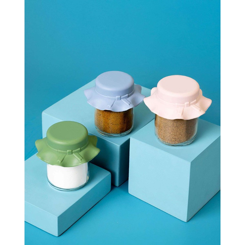 طقم برطمانات توابل، 3 قطع، ألوان متعددة - KM-EG55-478