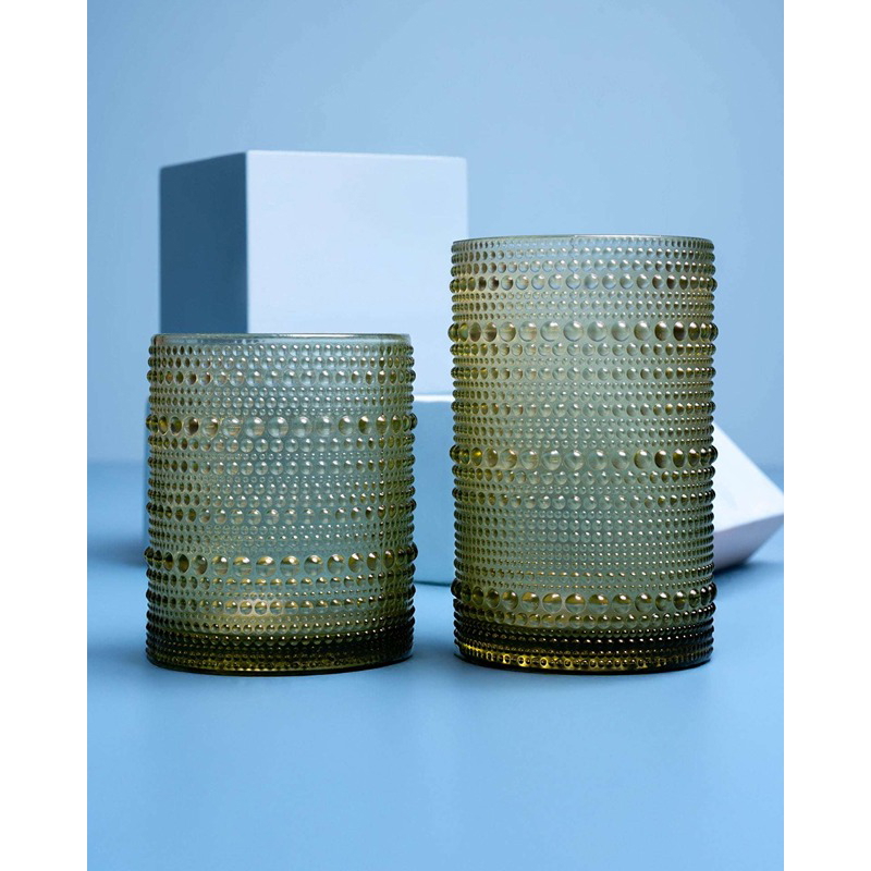 كوب زجاج دوتلاين، متعدد المقاسات، أخضر داكن - KM-EG55-487