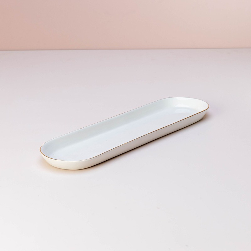 صينية تقديم، 24 سم، أبيض - KM-EG55-490