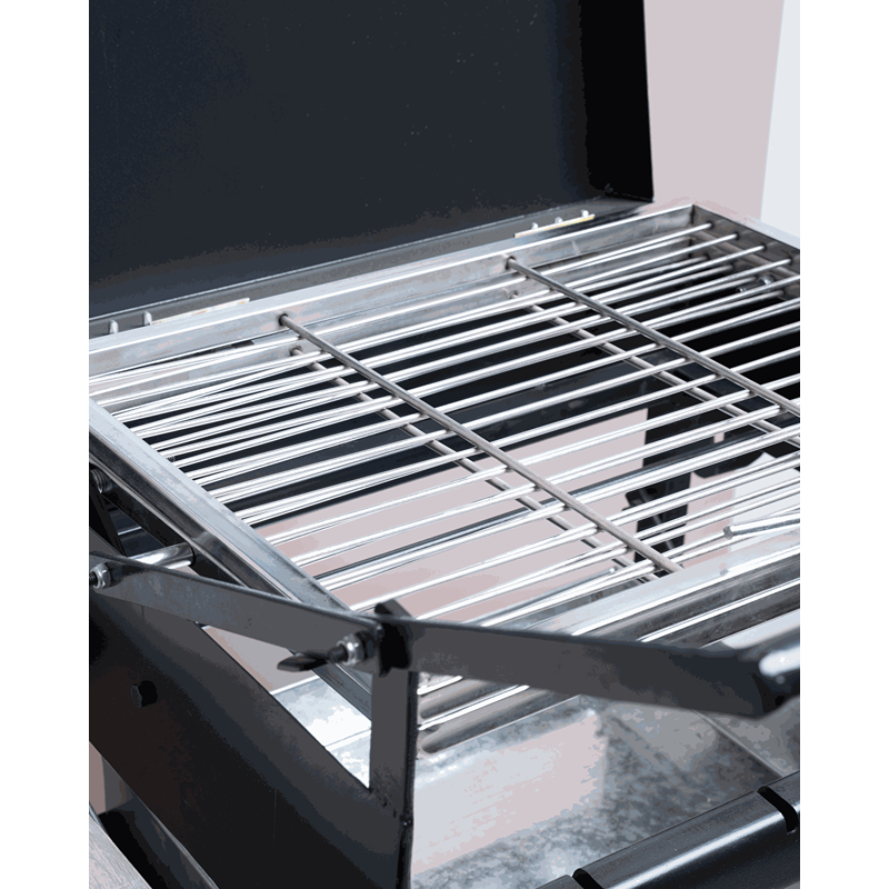 شواية خارجية، 60 سم × 40 سم، أسود - KM-EG55-497