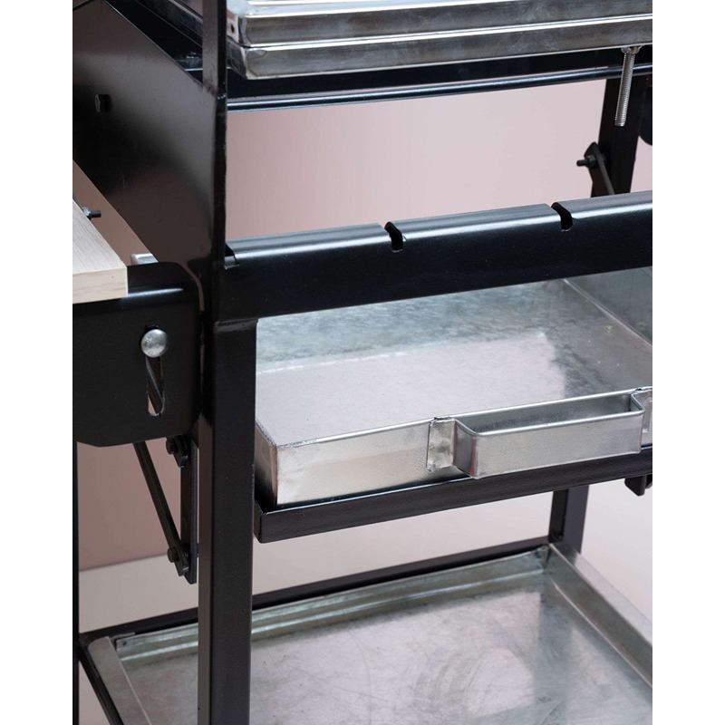 شواية خارجية، 60 سم × 40 سم، أسود - KM-EG55-497