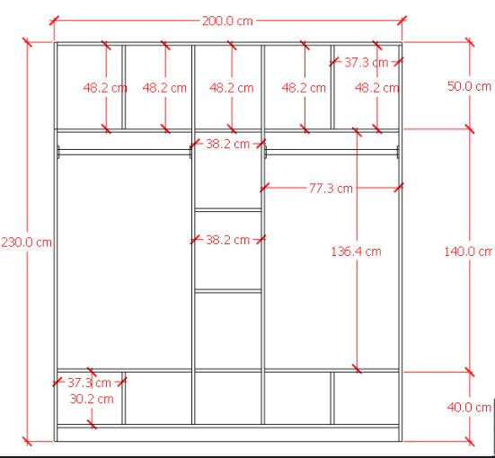 دولاب، 200 سم، أبيض/أصفر - KM-EG167-110