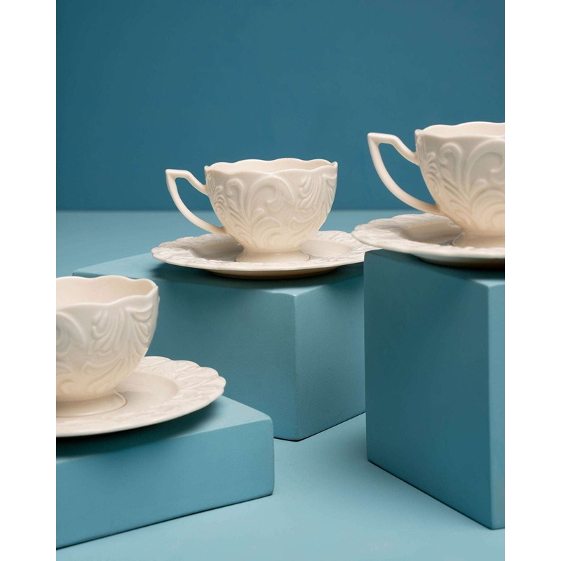 مج رويال فلاور، متعدد المقاسات، أوف وايت - KM-EG55-511