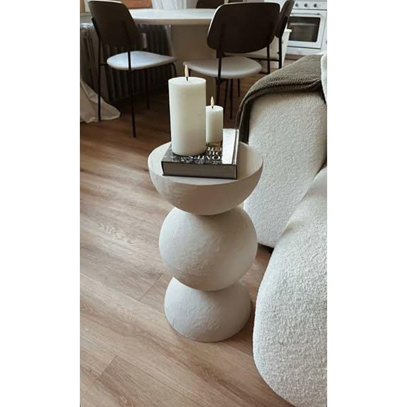 Side Table, 35 cm, Off White - KM-EG148-43