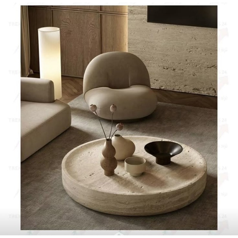 Coffee Table, 90 cm, Off White - KM-EG148-61