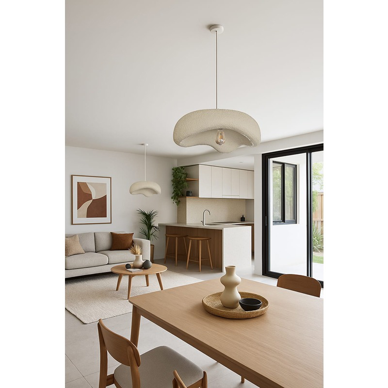 Chandelier, 40 cm, White - KM-EG148-69