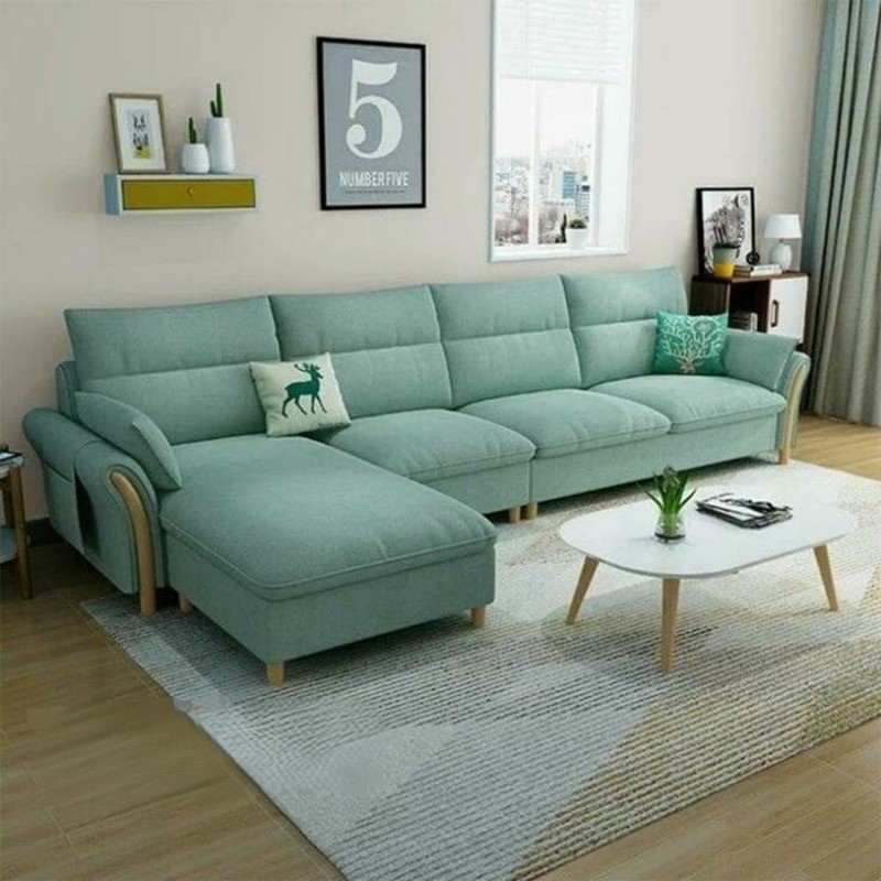 Corner Sofa, 300 cm, Mint Green - KM-EG174-11