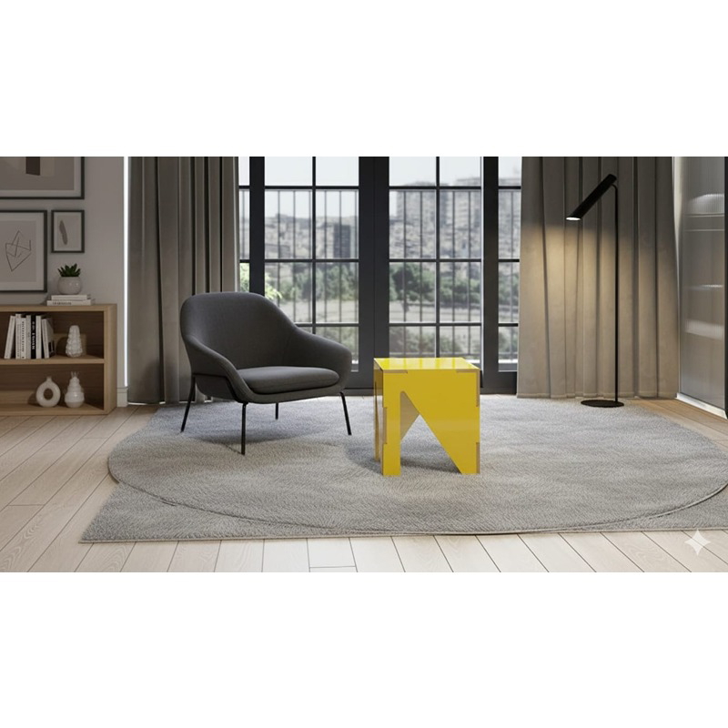 طاولة جانبية، 40 سم، أصفر - KM-EG176-31