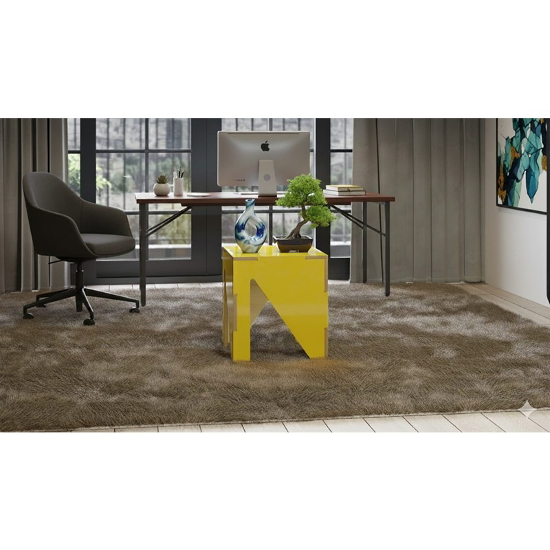 طاولة جانبية، 40 سم، أصفر - KM-EG176-31