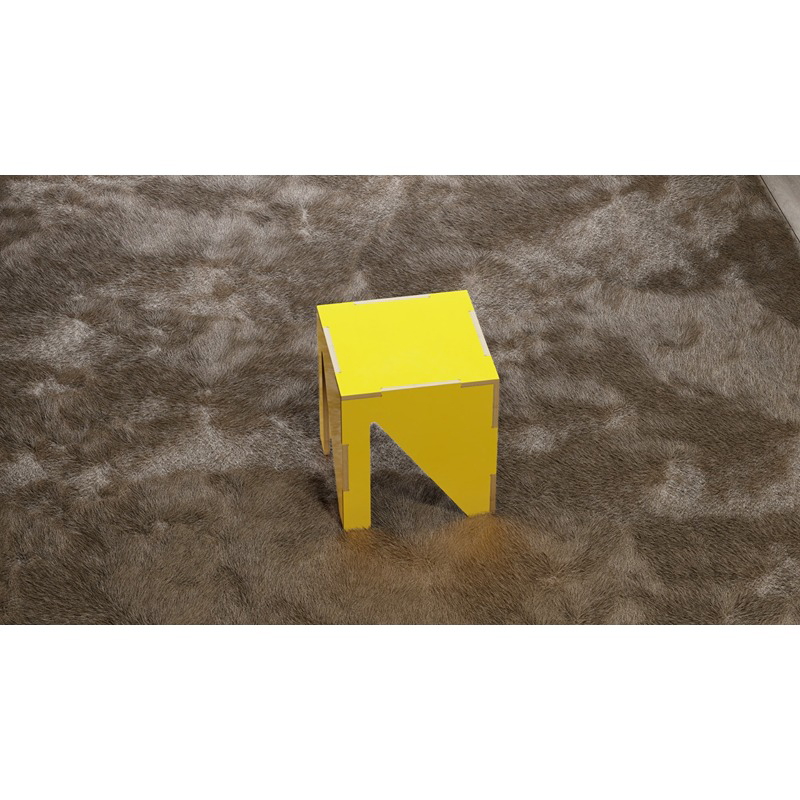 طاولة جانبية، 40 سم، أصفر - KM-EG176-31