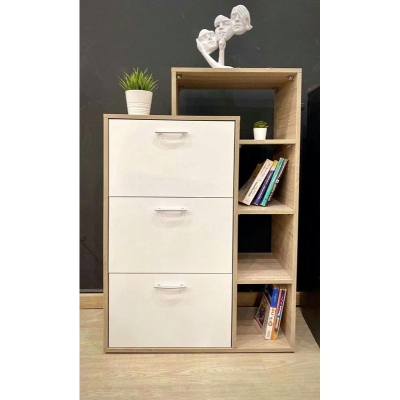 جزامة, 100 سم, ابيض و خشبي - KM-EG149-30