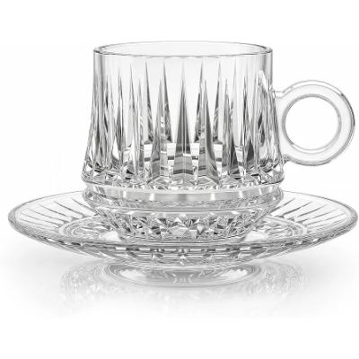 طقم قهوة سيسيل, 12 قطعة, شفاف - KM-EG126-28