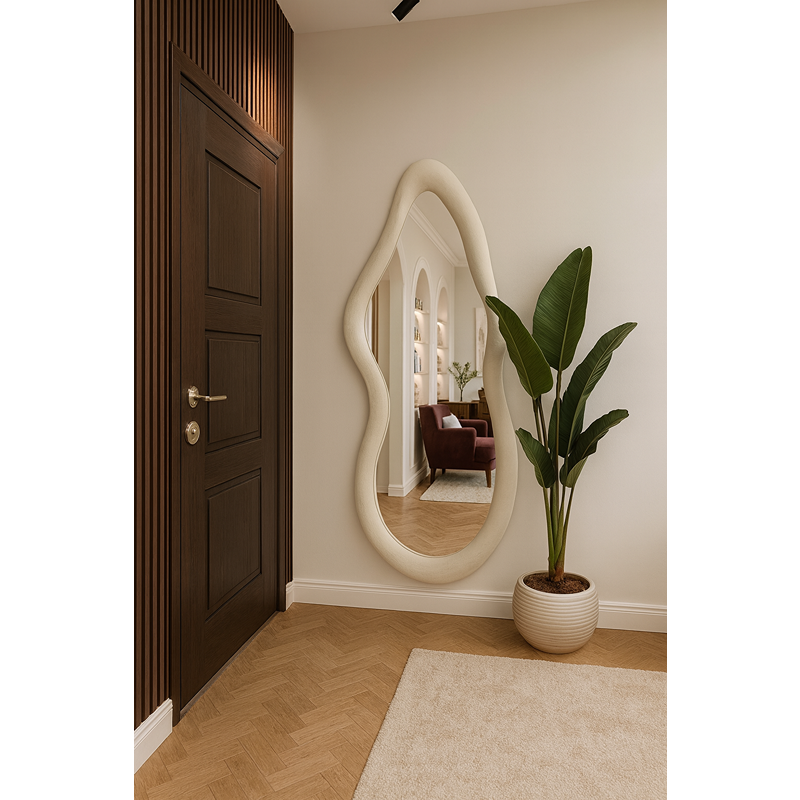 Wall Mirror, 180 cm, White - KM-EG148-71