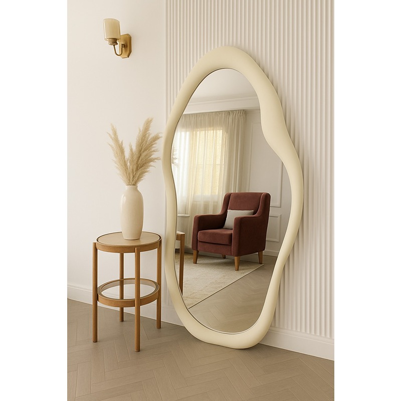 مراية حائط، متعدد المقاسات، أبيض - KM-EG148-22