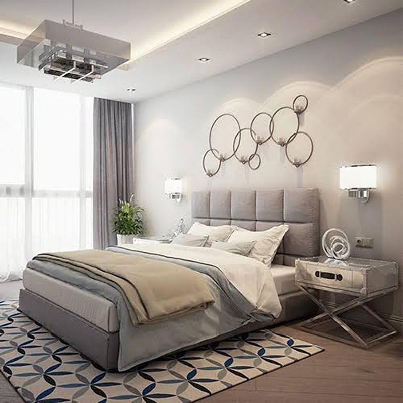 Bed, Multiple Sizes, Grey - KM-EG111-45