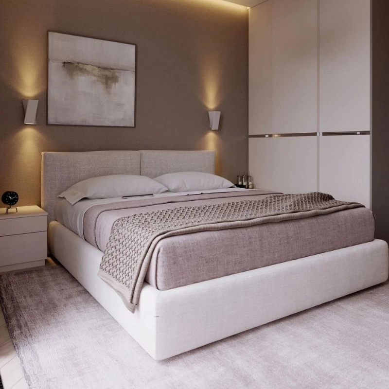 سرير، متعدد المقاسات، أوف وايت - KM-EG111-17