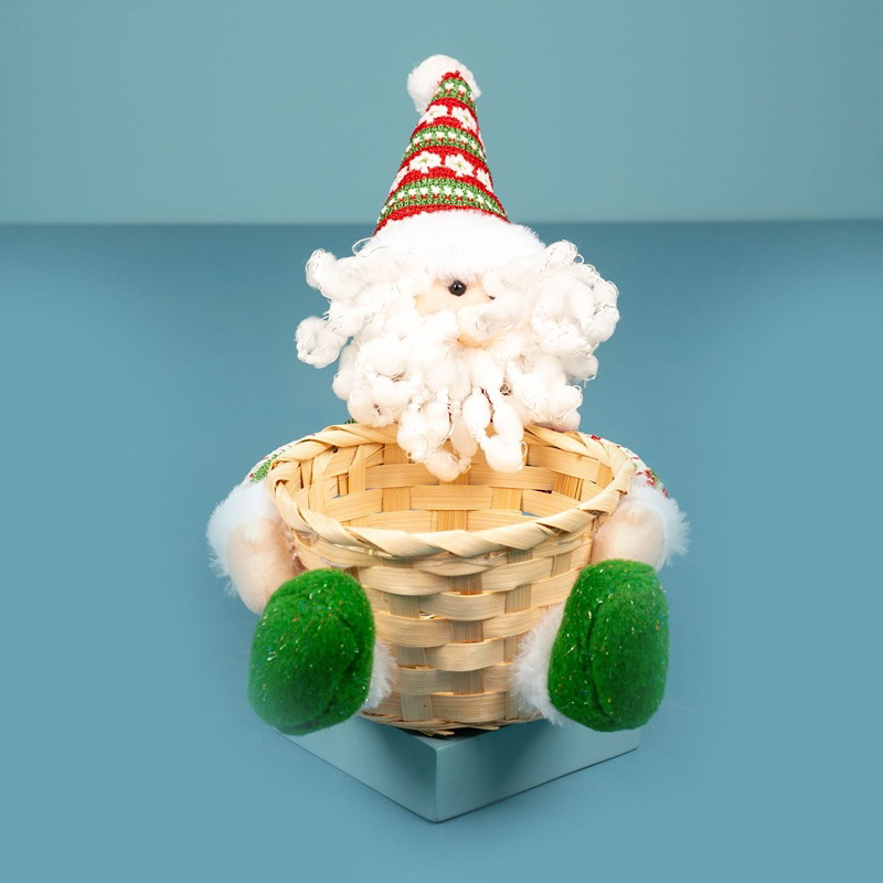 سلة تسالي سانتا، قطعة واحدة، ألوان متعددة - KM-EG55-520