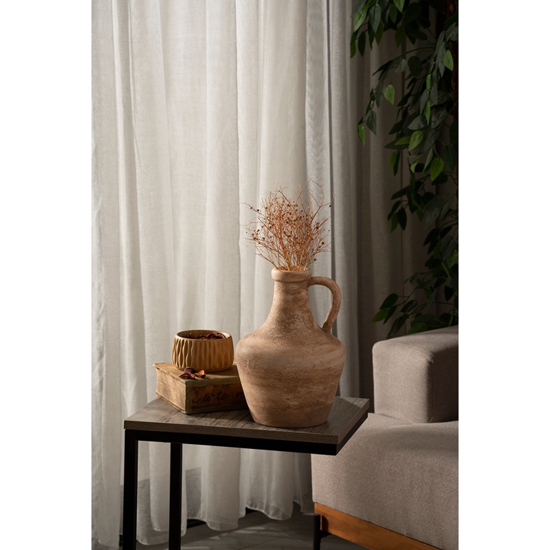 Rustic Roots Vase With One Handle, 20 cm, Multiple Colors - KM-EG170-08