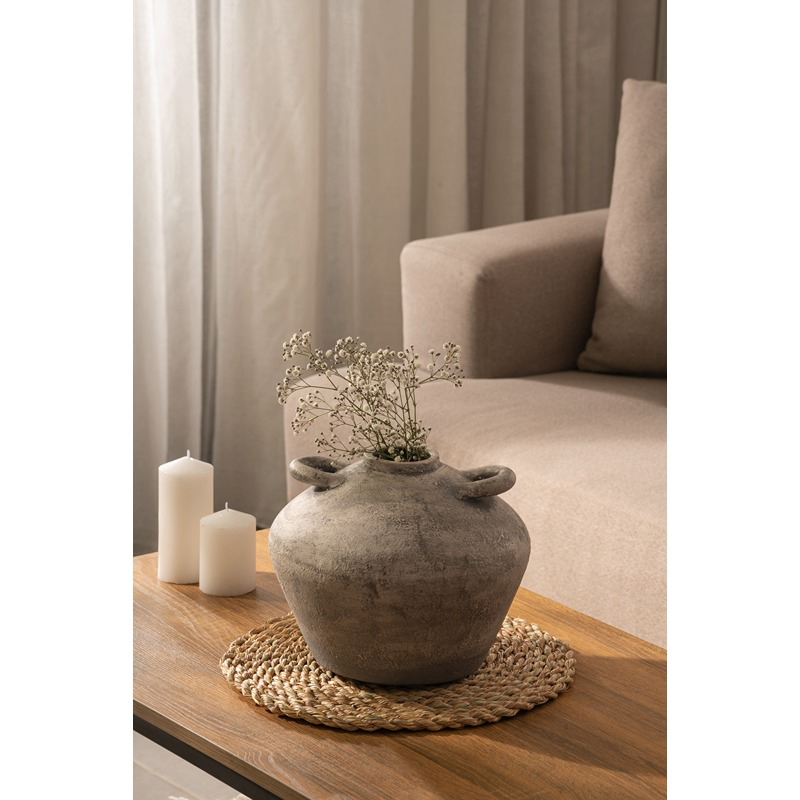 Rustic Roots Vase With Two Handle, 27 cm, Multiple Colors - KM-EG170-09